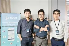  ?? VIENTIANE TIMES ?? LOCA, a Lao start-up and a major player in the ride hailing business in Laos, has grown by 10-30 per cent month-on-month since the service began last year.