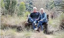  ?? Agency (ANA) | SHELLEY KJONSTAD ?? BRIGID and Pete Turner, owners of Tunzini Gardens in Kloof. The property has a large indigenous garden on the edge of the Kloof Gorge. African News