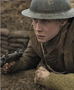  ?? George MacKay as Lance Corporal William Schofield in 1917. ??