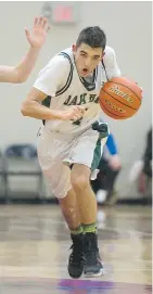  ?? GERRY KAHRMANN/PNG FILES ?? Oak Bay’s Jaden Touchie hopes to lead the team to a provincial high school basketball championsh­ip in March.