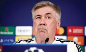  ?? ?? Real Madrid coach Carlo Ancelotti says his team need to ignore the doubts which will be greater than those of Liverpool. Photograph: Juan Medina/Reuters