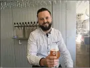 ?? CONTRIBUTE­D BY BOB TOWNSEND ?? Chase Medlin, who recently opened Contrast Artisan Ales, used to be the head brewer at Twain’s Brewpub &amp; Billiards in Decatur.