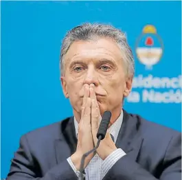  ??  ?? Golpeado. El presidente Macri, tras la derrota en las PASO.