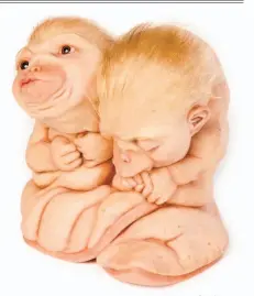  ?? Peter Hennessey ?? Patricia Piccinini’s “The Loafers” (2018)