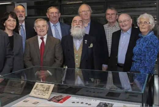  ??  ?? At the conference in Wexford Library. From left: Former Labour Party strategist Niall Greene, Cllr George Lawlor, Brendan Corish’s niece Helen Corish-Wylde, Brendan Corish’s son Richard, TD Brendan Howlin, Joe Thomas of Wexford Trades Council, Irish Labour History Society president Jack McGinley, former special advisor to the tánaiste Tony Brown, author and retired trade union official Francis Devine, former TD Barry Desmond and Brendan Corish’s wife Phyllis.