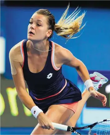  ??  ?? Tenacious player Agnieszka Radwanska has done a lot of fitness to stay healthy and strong for the year ahead as she prepares to take on the many hard- hitting players on the WTA tour.
AFP