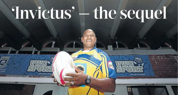  ?? Pictures: Esa Alexander ?? Former Springbok wing Chester Williams has coached the University of the Western Cape team to success in the lower-tier Varsity Shield competitio­n — this season they take on the giants of university rugby such as the Maties and Tukkies.