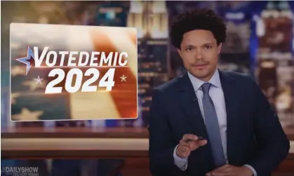  ?? Photograph: YouTube ?? Trevor Noah on the midterm primaries: ‘The elections before the elections that determine what’s going to happen in the elections before the main election.’