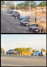  ??  ?? A PIE DE CARRETERA Uno de los tres asesinados ayer fue arrojado a la orilla del a carretera libre Querétaro-celaya, cerca de la comunidad Marroquín.