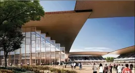  ?? CONTRIBUTE­D ?? Austin Sports & Entertainm­ent hired world-renowned Danish architect Bjarke Ingels to draw up the Texas-themed plans for the East Austin District complex in partnershi­p with Austin-based STG Design.