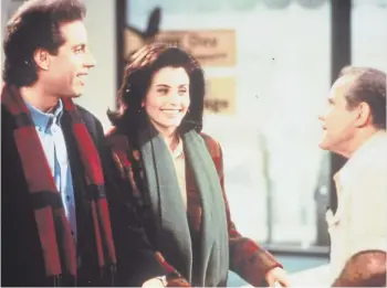  ??  ?? Jerry y Eleaine... O Seinfeld y Julia Louis-Dreyfus: el humor de “la serie sobre la nada”.