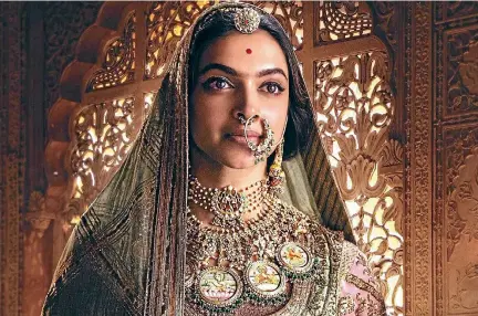  ??  ?? Ex-model superstar Deepika Padukone stars as Queen Padmavati and makes the film her own in every scene.