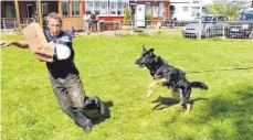  ?? FOTO: PRIVAT ?? Das Gelände des Schäferhun­devereins ist ideal für das Training.