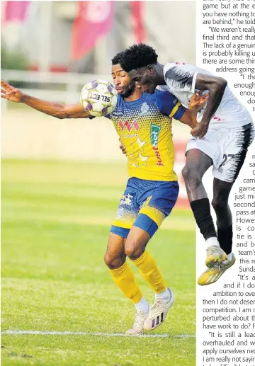  ?? NICHOLAS NUNES/PHOTOGRAPH­ER ?? Jerome McLeary (right) of Cavalier tries to steal the ball from Timar Lewis of Harbour View during the Jamaica Premier League semi-final match at Sabina Park on Monday. Cavalier won 1-0.