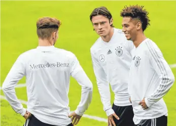  ?? FOTO: IMAGO ?? Erste Gesichter des Neustarts – Thilo Kehrer, Nico Schulz und Kai Havertz (v. li.).