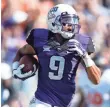  ?? MATTHEW EMMONS, USA TODAY SPORTS ?? Josh Doctson, above, works to prove people wrong, TCU assistant Sonny Cumbie says.