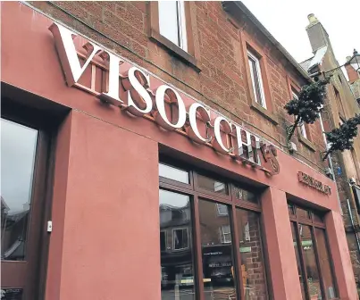  ?? Picture: Mhairi Edwards. ?? Paul James, the licence holder for Visocchi’s cafe in Kirriemuir, will have to appear before the Angus licensing board following his appearance in court.