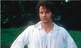  ?? BBC/Everett/Rex Features ?? Colin Firth emerges from the lake in the 1995 film Pride and Prejudice. Composite: PA/