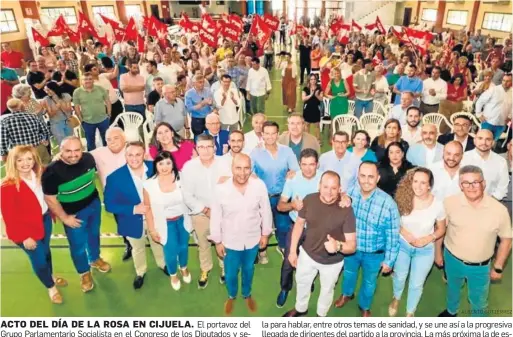  ?? ALBERTO GUTIÉRREZ ?? El portavoz del Grupo Parlamenta­rio Socialista en el Congreso de los Diputados y secretario de Política Federal del PSOE, Patxi López, estuvo ayer en Cijuela