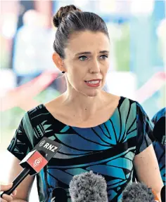  ?? ?? Jacinda Ardern, the prime minister, only fully reopened New Zealand’s borders yesterday