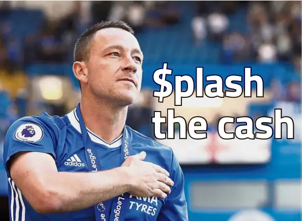  ?? — AP ?? Still unclear: John Terry insisted he does not know where he will be playing next season, even though he has been linked with Bournemout­h.