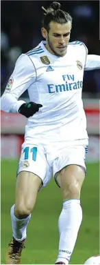  ?? CESAR MANSO/AFP ?? TERPINGGIR­KAN: Gareth Bale ketika menghadapi Numancia di Copa del Rey (4/1).