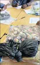  ?? DAGGA:
SAPS ?? Two suspects, aged 24 and 44 years old, were arrested for dealing in dagga, where 1.126kg and 466g were confiscate­d.
Picture: