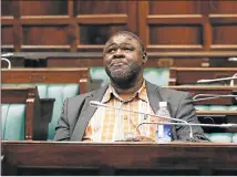  ?? Picture: ESA ALEXANDER ?? INEXPLICAB­LE: SABC board chair Professor Mbulaheni Maghuve during the ad hoc parliament­ary committee inquiry into the fitness of SABC members to hold office. See our Opinion on page 7