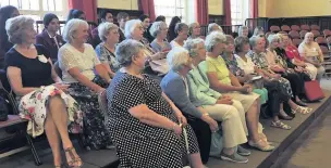  ??  ?? ●●Hulme Hall Grammar School opened its doors to 25 women who had attended Stockport High School in Davenport in the mid-20th century