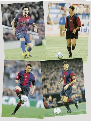  ?? FOTOS: MD ?? Xavi, Arteta, Luis Enrique y Guardiola: la mitad de los técnicos del ‘top 8’ de la Champions League se hicieron un nombre en el Barça