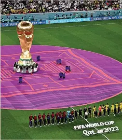  ?? ?? Ceremonia de inauguraci­ón del Mundial de Fútbol.