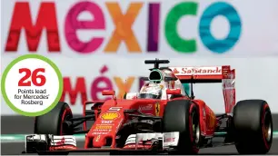  ?? AFP ?? Sebastian Vettel races during second practice for the Grand Prix of Mexico. —