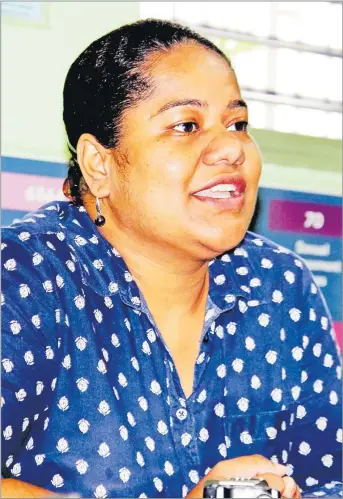  ?? Picture: FWCC ?? Lavonne Goundar at the Fiji Women’s Crisis Centre.