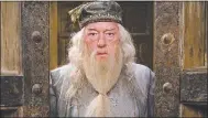  ??  ?? Albus Dumbledore in the Harry Potter films