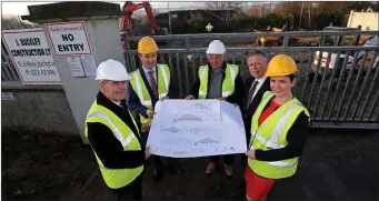  ??  ?? Pictured a the sod turning for the €1 million extension at Coláiste Treasa in Kanturk were: Ted Owens, chief executive Cork ETB; school principal, John Murphy; Joe Buckley, J Buckley Constructi­on, Ronan Clarke, MD Clarke & Company and deputy principal...