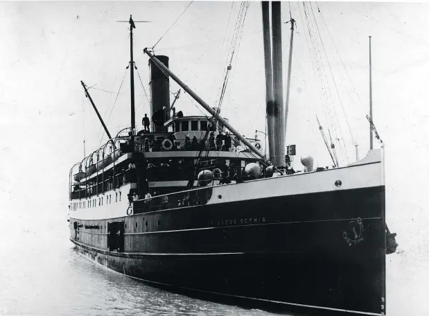  ??  ?? The SS Princess Sophia sank on the Pacific Northwest coast in 1918, just before the end of the First World War, killing more than 360 people.