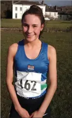  ??  ?? Ardee’s Abbie Sheridan was first in the Under-19 4,000m.