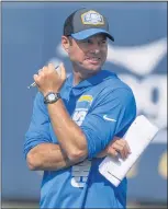  ?? PAUL BERSEBACH — STAFF PHOTOGRAPH­ER ?? First-year Chargers head coach Brandon Staley has created a collaborat­ive environmen­t since his hiring.