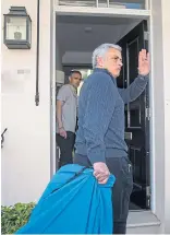  ??  ?? Mourinho heads home after being sacked