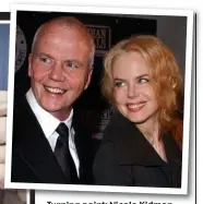  ??  ?? Turning point: Nicole Kidman with the original Photograph 51, left. With her beloved father Antony, above, and causing a stir in The Blue Room, below