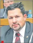  ??  ?? Ulises Quintana, diputado colorado (Añetete), imputado en un caso de tráfico de drogas. Está preso en Viñas Cue.