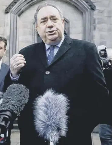  ??  ?? 0 Bombshell allegation­s from Alex Salmond could end Nicola Sturgeon’s career if proved true