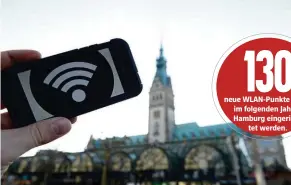  ??  ?? Der Rathausmar­kt ist bereits mit Gratis-WLAN ausgestatt­et – weitere Plätze folgen.