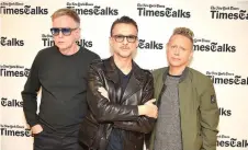  ??  ?? THE MEMBERS of Depeche Mode: Andy Fletcher, Dave Gahan and Martin Gore