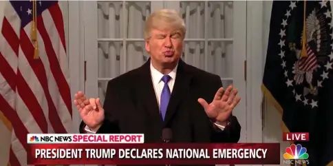  ?? — NBC ?? Alec Baldwin as President Donald Trump on ‘Saturday Night Live’.