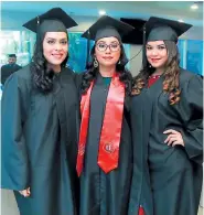  ??  ?? Carmen Díaz, Nency Gonzales y Heidy Triminio