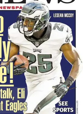  ??  ?? LESEAN MCCOY