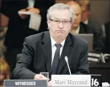  ?? CHRIS WATTIE REUTERS ?? Chief electoral officer Marc Mayrand suggests that parliament consider strengthen­ing the penalties for breaches of the elections law.