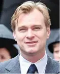  ??  ?? Spy talk: Christophe­r Nolan