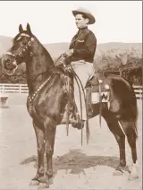  ??  ?? Left: The traditiona­l California horse was also featured in the Kellogg program. Farana, a handsome and correct stallion foaled in 1929, carried four crosses to Mesaoud.